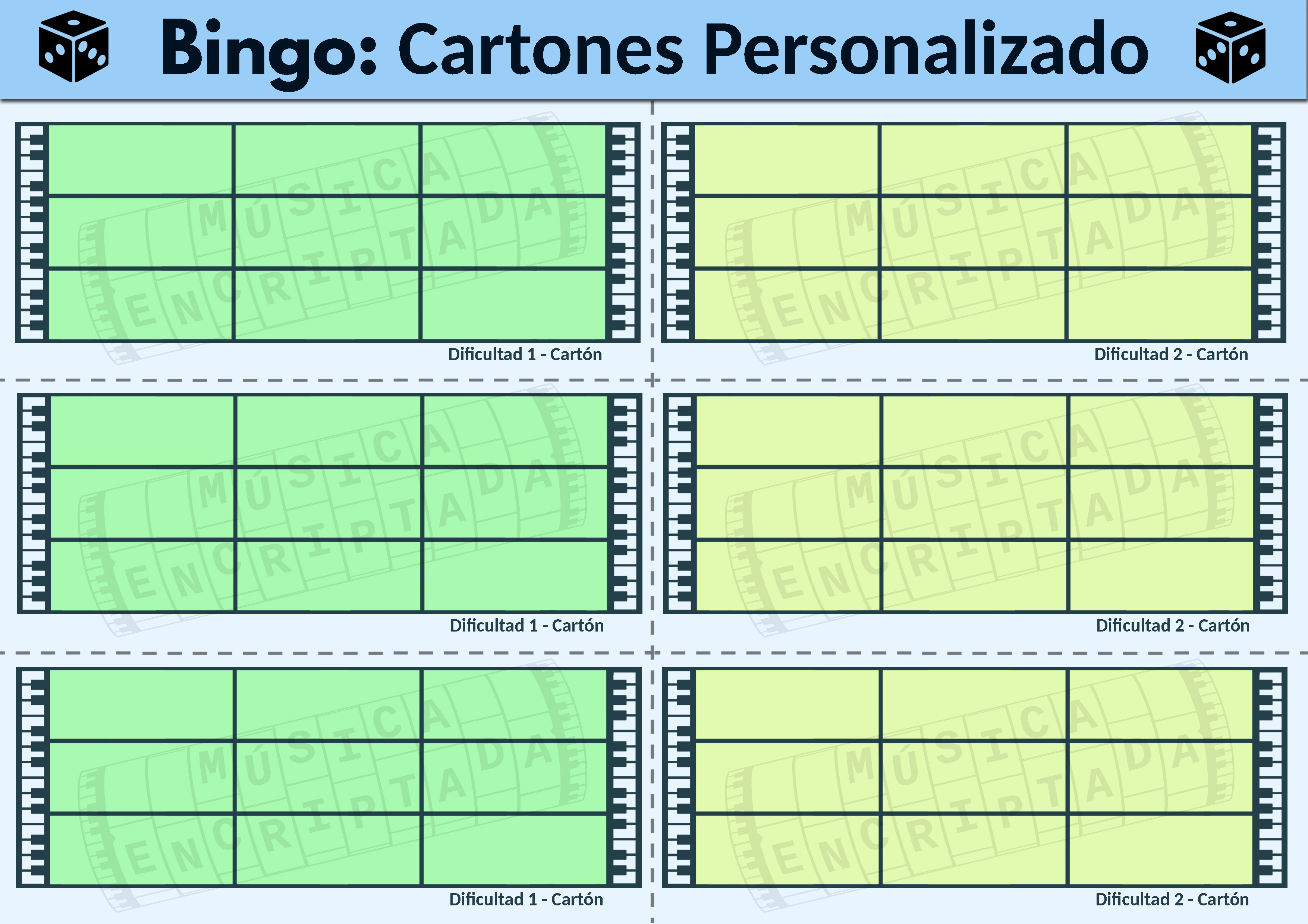 Cartones Bingo  Gráficas Larrad